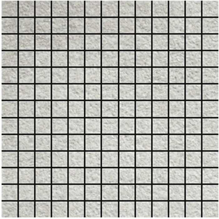 Pietre Quarzite Mosaico Argento 10.5mm Prelevigato 30x30